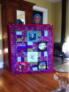 Laura Grand with Quilt